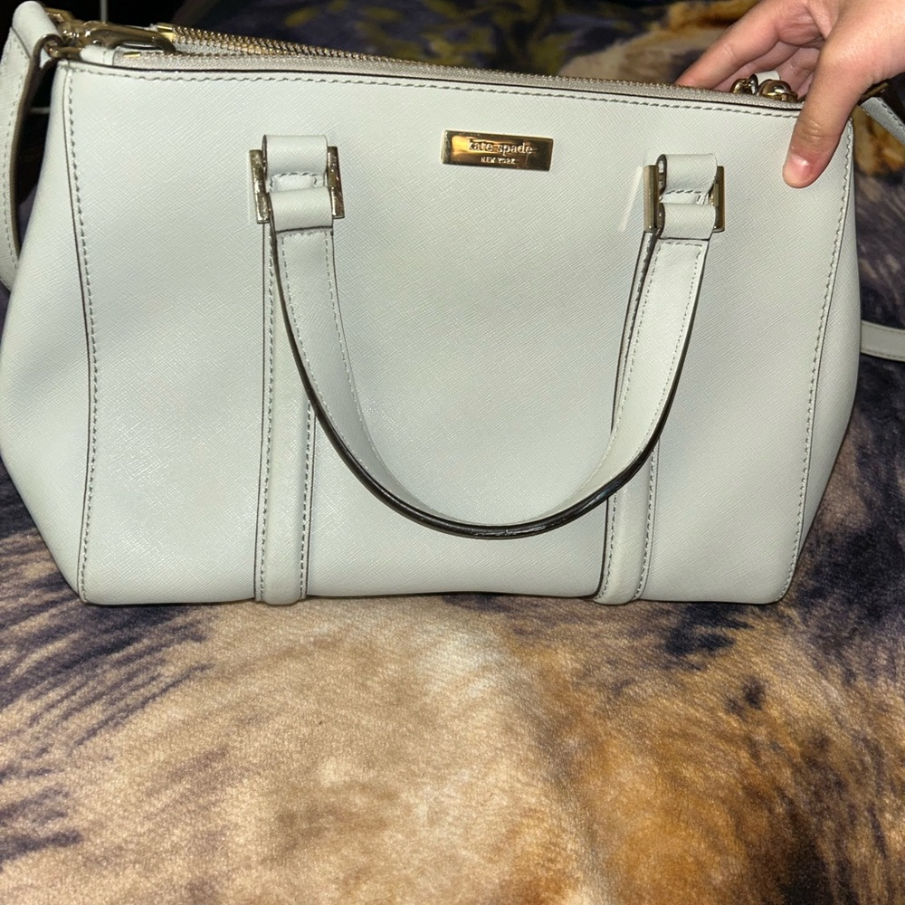 Kate Spade Light Gray Handbag - image 2